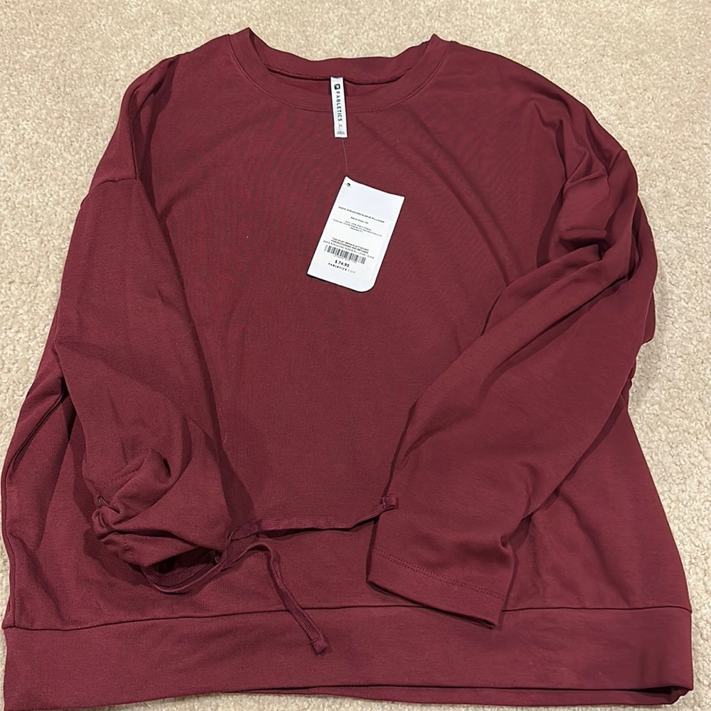 Brand new Sadie scrunched sleeve pullover!